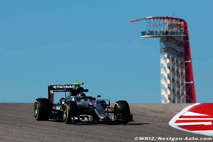 Austin, L2 : Rosberg domine, Ricciardo