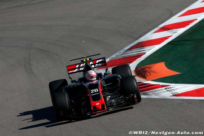 Magnussen en Q2 devant Grosjean