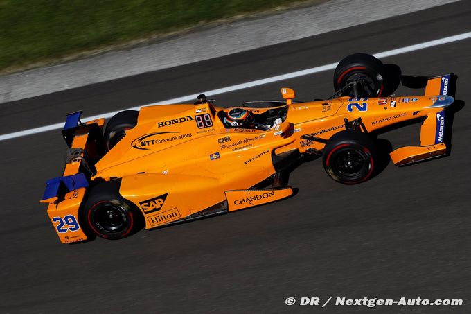 Alonso boucle 117 tours de plus à Indy
