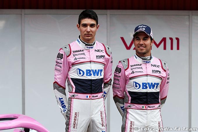 Force India : Ocon et Perez enterrent la