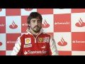 Videos - Interview with Fernando Alonso - Gala Santander