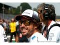 Alonso relativise son départ en fond de grille dimanche